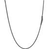 PROSTEEL Collana a Serpente Nero, 1,5mm 46cm, Collana Uomo Acciaio, Serpentina Agile, Catenina Versatile Solo o Impilato, Impermeabile