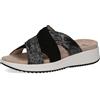 CAPRICE Mules da Donna in Pelle con Glitter, Nero (Black Comb), 39 EU