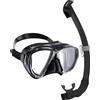 CRESSI BIG EYES+SEAL DRY BLACK BLACK Maschera + Snorkel