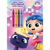Planeta Junior Vera y el Reino Arcoíris. Libro para colorear con ceras: Con pegatinas
