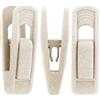 Feelorna 20 mollette da bucato in velluto, resistenti e antiscivolo, versatili, mollette per pantaloni, gonne e calze (20, beige)
