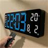 Opis Technology Clock 1 XL Orologio Digitale Parete LED 32cm, Blu