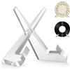 Cityjoy Supporto per piatti da esposizione - Supporto per cornici da 11,4 cm, espositore in acrilico per piatto fotografico, cavalletto decorativo da tavolo per esposizione