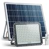 Generico Faro Solare LED Esterno 5000W, 320 LED ad Alta Luminosità, IP66 Impermeabile, Luce Bianca Fredda 6500K, Telecomando, Autonomia fino a 12 Ore, Illuminazione per Giardino, Garage, Cortile e Terrazzo