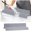 Volminex Paraspruzzi Lavello in Silicone, Allargato Tappetino Lavandino Cucina, Copri Lavello e Paraschizzi Rubinetto, Proteggi Rubinetto, Protezione per Cucina e Bagno (Grigio Scuro, 58×10×9 cm)