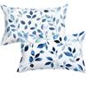 Generic Federe Cuscino Letto Blu Navy Federe Cuscini Beige Copri Cuscino Letto 30x50cm Lino Copricuscini Divano Morbida e Traspirante Stampa Fronte-Retro Lavabile per Soggiorno Divano Regalo di Natale C0C1004