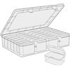 Gbivbe 25 Pezzi Organizzatori di Piccole Perline, Plastica Mini Contenitori in Plastica con Coperchio, Trasparente Rettangolare Scatola Box Case, per Perline Artigianato Biglietti Più Piccoli Oggetti