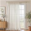 MYSKY HOME - Tende semitrasparenti in lino, tende con effetto lino per salotto, tende con arricciatura corte, set da 2 pezzi, H 280 x L 300 cm, tende per camera dei bambini, tende moderne, in lino