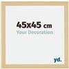 yd. Cornice 45x45 cm Acero Decorativo - Cornice in MDF Mura | Your Decoration, Vetro acrilico antiriflesso, Montaggio a parete, Adatta per foto, poster o puzzle, Made in Holland