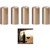 Starnearby 100 Pezzi Capsule Termorestringenti per Bottiglie, Capsule Bottiglie Vino in PVC, Cappucci Termoretraibili per Bottiglie Vino, Copri Tappi Termoretraibili Bottiglie Vino