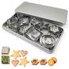 Goujfol Formine per Biscotti, 30 pezzi Formine Biscotti,Coppapasta Tagliabiscotti Cuore DIY Forme Biscotti Cuore Fiore Tondi Stella ecc