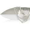 Lilysilk Federa in 100% Seta, a 19 Momme, con parte inferiore in cotone, disponibile in vari colori e misure, 1 pezzo Elegante 40x80cm grigio argento