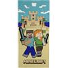 Jay Franco Asciugamano Minecraft con Alex e Steve - Per Bagno, Spiaggia e Piscina - 100% Cotone, 71 cm x 147cm