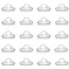 Wuuooei Supporto Numero Posto, 20 Pezzi Segnaposto Matrimonio Tavolo, Segnaposto Diamante Trasparente, Porta Memo da Tavolo, Portafoto per Decorazione Tavolo Festa Compleanno Matrimonio Bomboniera Natale