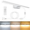 NIORSUN Lampada Specchio Bagno LED 15W 60cm, 1400 Lm, Dimmerazione Libera 3000K - 6000K, Lampada da Specchio Dimmerabile Con Telecomando, Acciaio Inossidabile, Luce Specchio Bagno Impermeabile IP44