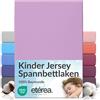etérea Himmlische Qualität etérea Jersey lenzuolo con angoli 80x160-80x180 cm Lilla Epaisseur 15-20 cm - 100% Cotone - Oekotex materasso Letto copripiumino - lenzuola 80x160cm - 80x180cm Viola