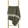 NOSTRA SINCE 1991 Nostra Zelandia 100% Coperta in Pura Lana - Plaid Caldo, Traspirante e Leggero per Divano, Letto e Uso Esterno, Termoregolante con Frange - Prodotto in Europa