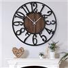 Mee 2ou Orologio Da Parete Moderno E Vintage, 34 cm/ 14 Pollici Orologio Da Parete Grande Silenzioso Senza Ticchettio, Disponibile In 34 cm, 40 cm, 50 cm, 60 cm, 80 cm Per Soggiorno, Cucina, Ufficio