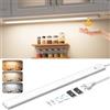 Lureshine Luce Armadio LED da 55CM, dimmerabile, 3 temperatures, luce armadio LED con Sensore di Movimento, Luce Led Sottopensile per l'illuminazione di cucine, armadi, scaffali e piani di lavoro