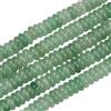 PONABEADIY 1 scatola Da Circa 174 pezzi Da 6mm di Perline di Pietra Rondelle Verde Naturale con Fori, Perline Distanziatrici per Chakra di Cristallo di Avventurina, per La Creazione di Gioielli, Colla