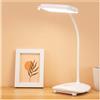 MAYTHANK Lampada Led Scrivania Ricaricabile Senza fili, Lampada Tavolo Portatile 2 Batterie Totale 4200 MAH, Touch 3 Modalità Dimmerabile, Luce Lettura Letto Libro Studiare per Bambini