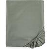 Intrecci Home Lenzuolo con Angoli 1 Piazza e Mezza, Lenzuolo Sotto in Raso di Puro Cotone Satin, 120x200+30cm, Made in Italy, Morbidezza Suprema, Elegante e Confortevole, Tinta Unita