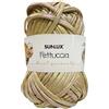 SUNLUX Fettuccia Champagne 100g, Filato Iridescente per borse, Fettuccia Spessa 2,5cm x 30m