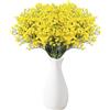 Touosy 18 Pezzi Fiori Artificiali Gypsophila Fiori Finti da Interno (Giallo) | Decorazioni Casa con Bottiglia per Feste di Matrimonio Ghirlande Fai da te Composizioni Floreali