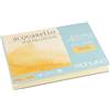 Honsell Fabriano Artistico Acquarello Watercolour, bianco naturale, grana fine pressata, 12,5 x 18 cm, 25 fogli da 300 g/m², cartoncino per acquerello di alta qualità, blocco 4 lati, vegano