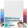 etérea Himmlische Qualität etérea Jersey lenzuolo con angoli 80x160-80x180 cm Bianco Epaisseur 15-20 cm - 100% Cotone - Oekotex materasso Letto copripiumino - lenzuola 80x160cm - 80x180cm White