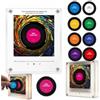 Generic Magnete magnetico per frigorifero NFCInduction, adesivi sonori programmabili intelligenti con luci RGB, magneti per frigorifero musicali personalizzati, luce notturna rotante in vinile, riproduce la