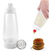 YiliYa Dosatore per Impasti,1000ml Pancake Pancake Dispenser | Dosatore con Sfera di Miscelazione Strumento per Pancake Waffle Crêpe Bottiglie di Salsa