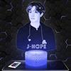 Lampephoto.fr - Lampada 3D J-Hope, Decorazione per Camera da Ragazza Lampada 3D J-Hope oggetto K-Pop Corea Pop Coreana Idea Regalo Decorazione Luce Soffusa Luce Notturna DecorazioNe natale TOP