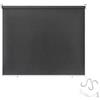 Aufun Tenda da Sole a Rullo per Esterno Balcone Tende Verticali, Resistente alle intemperie, anti UV, protezione solare per finestre e porte, 180 x 140 cm Antracite