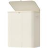 Lifewit Cesto Portabiancheria, Cesta Panni Sporchi con coperchio, Laundry Basket con Plastica Manici, Porta Biancheria Sporca per Bagno, Lavanderia, Camera da Letto, 165 L, Bianco