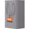 Lifewit Cesta Portabiancheria Salvaspazio, Porta Biancheria Sporca per Bagno Pieghevole, Cesta Panni Sporchi Sottile con Manici, Laundry Basket per Camera da Letto, Lavanderia, 50L, Grigio