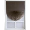 JHSDHYD tende plissettate adesive Tende autoadesive for finestre oscuranti pieghettate Paralume in carta senza fili Pieghevole in tessuto non for il balcone del bagno per Windows(Coffee,60x150CM)