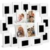 QWORK® 20 Pezzi Mini Cornice Portafoto Magnetico per Foto da 7 x 4,5 cm, Cornice Portafoto di Acrilico Trasparente para Frigorifero