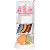 JessLab Contenitori Impilabile, 4 Strati Acrilico Capelli Accessori Organizzatori Contenitori Gioielli Vassoi trucco Organizzatore di Stoccaggio per il Bagno Vanity Countertop