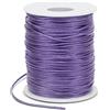 LEREATI Filo Nylon per Braccialetti 1.5mm x 100m Cordoncino Natalizio Cordone di Raso, Cordino per Borse Uncinetto, la Creazione di Gioielli, Fai da Te, Collane, Perline (Viola)