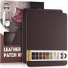 OAZ Kit di Riparazione in Pelle Marrone scuro, 28×21 cm Nastro Adesivo in Pelle, Pelle Adesiva per Riparazioni Patch di Riparazione in Pelle per Divani, Stivali, Reclinazioni, Borse, Tappezzeria