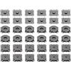 PATIKIL Set Di Bottoni Magnetici Da 18 mm, 12Pcs Chiusura Magnetica In Rame Per Borse Portafogli Abbigliamento Cucito Fai Da Te Accessori, Nero