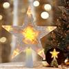 YUYWWAN Stella Albero di Natale, Puntale Albero di Natale Luminoso, Stella di Natales Luminosa, Stelle Alber di Natales con Luci, Decorazioni a LED per Festival, Feste, Matrimoni, Compleanni (B)
