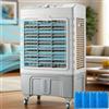 Generic Raffrescatore evaporativo, Ventilatore Portatile a 3 velocità con Serbatoio dell'Acqua da 50 Litri, Oscillazione a 120°, Ideale per Ambienti Ampi e per Uso Esterno.