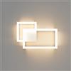 Klighten Applique da Parete Interno LED, 24W, 1960LM, Lampada Decorative Mordern, per Camera da Letto, Soggiorno, Corridoio, 110-240V, Bianco Caldo 3000K, Bianco