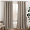 PONY DANCE Tende Camera da Letto Oscuranti 2 Pezzi L140 x A240 cm | Sabbia, Termiche Isolanti Caldo e Freddo, per Soggiorno, Decorazione, Anti-UV, OEKO-TEX, Blackout Curtains, Privacy