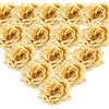 YILANJIN Fiori Artificiali,Rose Artificiali,30 Pcs Rose Finte in Seta Artificiale,Fai da Te,per Bouquet da Sposa,San Valentino,Festa della Mamma,Baby Shower,Decorazione per la Casa (Dorato)