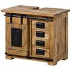 MASSIVMOEBEL24.DE Mobile Lavabo Mango naturale Laccato 70x40x60 (BxTxH) RAILWAY #182
