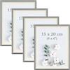 YoHyien 4 Pezzi Cornici Foto, Cornice Portafoto da Tavola, Decorative Cornice per Foto da Muro, Photo Frame for Wall (Verde Salvia, 15 x 20 cm)