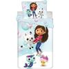 My sweety pop - Parure da letto - Gabby's Dollhouse - 2 pezzi - Bambino - Copripiumino - reversibile - 140 x 200 - Federa - 70 x 90 cm - Biancheria da letto - 100% poliestere - Gabby
